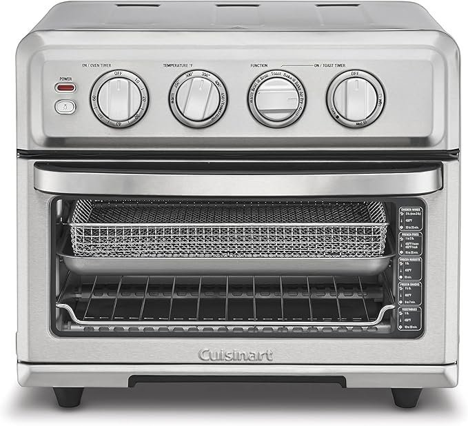cuisinart air fryer toaster oven, 1800w, 8 in 1 with air fry, convection, broil & warm, 0.6 cubic feet, 60 minute timer, toa 70nas, stainless steel cuisinart air fryer toaster oven, 1800w, 8 in 1 with air fry, convection, broil & warm, 0.6 cubic feet, 60 minute timer, toa 70nas, stainless steel