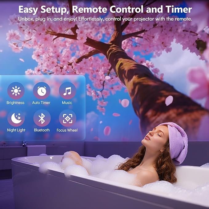rossetta 3d projector, 60 themes hd 3d galaxy projector with bluetooth speaker & remote, 1h/2h timer, night light for bedroom, home decor, party, birthday & christmas gifts for adults, girls, boys rossetta 3d projector, 60 themes hd 3d galaxy projector with bluetooth speaker & remote, 1h/2h timer, night light for bedroom, home decor, party, birthday & christmas gifts for adults, girls, boys
