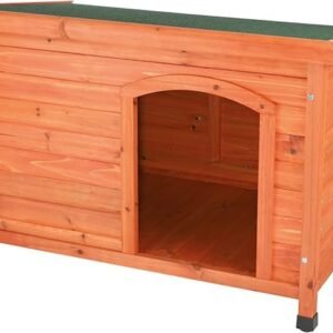 trixie pet products dog club house, large,glazed pine,40.75x26.75x28.25 inch (pack of 1),39552