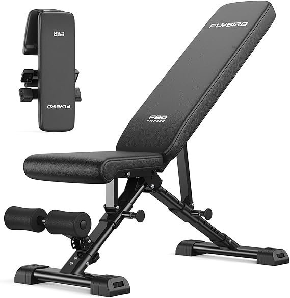 flybird wb5 weight bench, astm certified 800lbs adjustable weight bench workout bench foldable for home gym, 90° to 30° fid and 30in extended backrest for bench press strength training exercise flybird wb5 weight bench, astm certified 800lbs adjustable weight bench workout bench foldable for home gym, 90° to 30° fid and 30in extended backrest for bench press strength training exercise