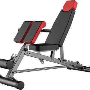 finer form multi functional fid weight bench for full all in one body workout – hyper back extension, roman chair, adjustable ab sit up bench, incline decline bench, flat bench