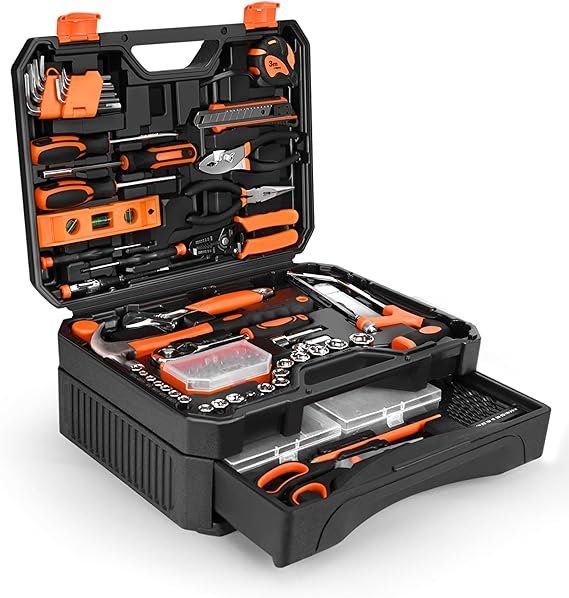 328 piece tool set tool kit toolbox storage case with drawer, general household hand tool kit perfect for home & diy repairs 328 piece tool set tool kit toolbox storage case with drawer, general household hand tool kit perfect for home & diy repairs