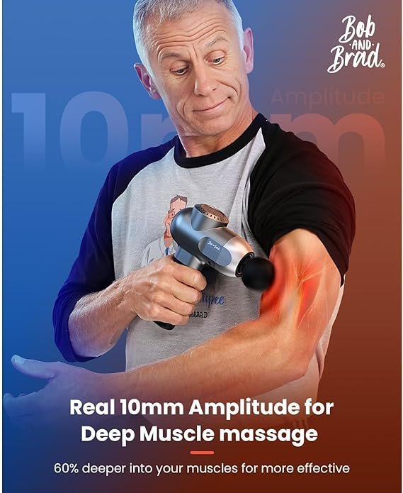 bob and brad c2 pro massage gun with heat and cold therapy, fsa eligible & hsa approved, pt developed deep tissue back massager for athletes, men & women — birthday & holiday gifts bob and brad c2 pro massage gun with heat and cold therapy, fsa eligible & hsa approved, pt developed deep tissue back massager for athletes, men & women — birthday & holiday gifts