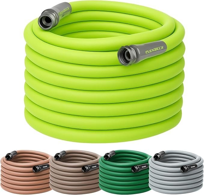 flexzilla garden hose 5/8 in. x 100 ft., lightweight all weather water hose, durable and flexible, leak free connections flexzilla garden hose 5/8 in. x 100 ft., lightweight all weather water hose, durable and flexible, leak free connections