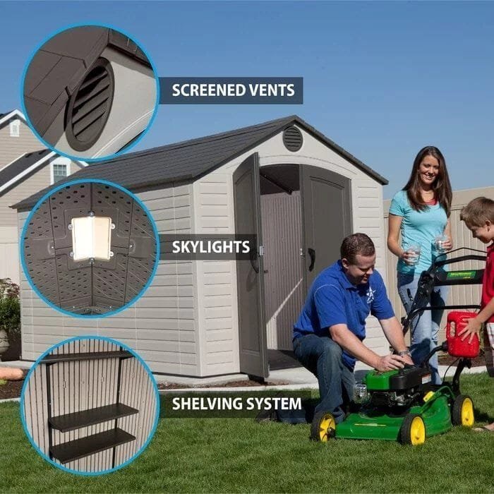 lifetime outdoor storage shed – 8′ x 12.5′ lifetime outdoor storage shed – 8′ x 12.5′