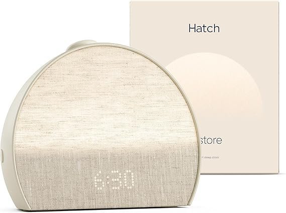 hatch restore 3 sunrise alarm clock, sound machine, smart light (putty) white noise, screen free sleep routine hatch restore 3 sunrise alarm clock, sound machine, smart light (putty) white noise, screen free sleep routine