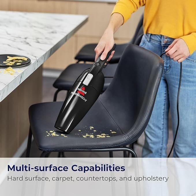 bissell featherweight stick lightweight bagless vacuum with crevice tool, 2033m, black bissell featherweight stick lightweight bagless vacuum with crevice tool, 2033m, black