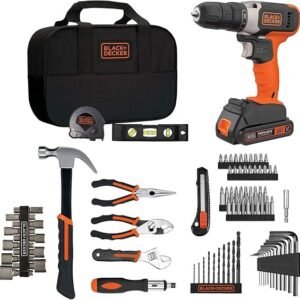 beyond by black+decker home tool kit with 20v max drill/driver, 83 piece (bdpk70284c1aev)