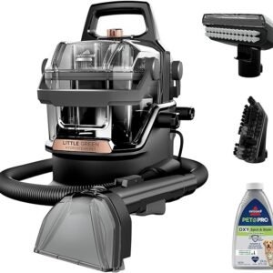 bissell little green hydrosteam multi purpose portable carpet and upholstery cleaner, car and auto detailer, 3618