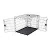 midwest homes for pets 42 inch icrate for large breeds, 71 90 lbs, double door folding dog crate with divider panel, leak proof tray & secure latches, portable, durable & easy to assemble midwest homes for pets 42 inch icrate for large breeds, 71 90 lbs, double door folding dog crate with divider panel, leak proof tray & secure latches, portable, durable & easy to assemble