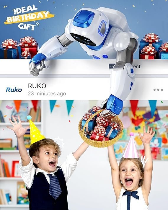 ruko 1088 smart robots for kids, large programmable interactive rc robot with voice control, app control, present for 4 5 6 7 8 9 years old kids boys and girls ruko 1088 smart robots for kids, large programmable interactive rc robot with voice control, app control, present for 4 5 6 7 8 9 years old kids boys and girls