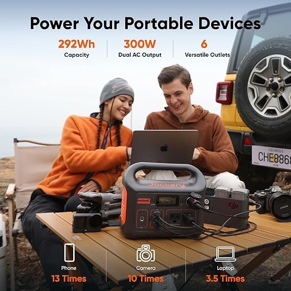 jackery portable power station explorer 300, 292wh backup lifepo4 battery, solar generator for outdoors camping travel hunting blackout (solar panel optional) jackery portable power station explorer 300, 292wh backup lifepo4 battery, solar generator for outdoors camping travel hunting blackout (solar panel optional)