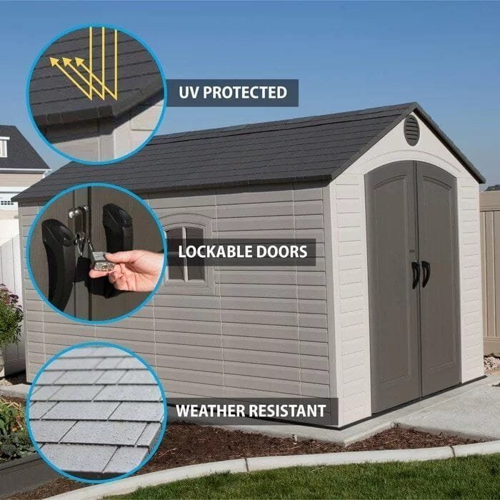 lifetime outdoor storage shed – 8′ x 12.5′ lifetime outdoor storage shed – 8′ x 12.5′