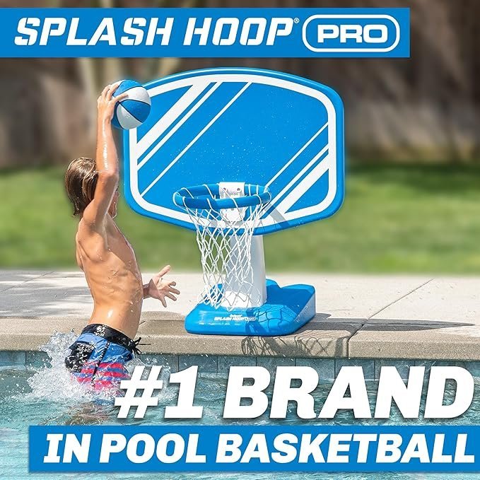 gosports splash hoop swimming pool basketball game, includes poolside water basketball hoop, 2 balls and pump – choose your style gosports splash hoop swimming pool basketball game, includes poolside water basketball hoop, 2 balls and pump – choose your style