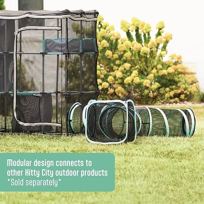 kitty city outdoor catio furniture and play kits for cats, outdoor mega kit kitty city outdoor catio furniture and play kits for cats, outdoor mega kit
