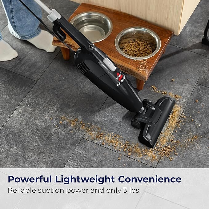 bissell featherweight stick lightweight bagless vacuum with crevice tool, 2033m, black bissell featherweight stick lightweight bagless vacuum with crevice tool, 2033m, black