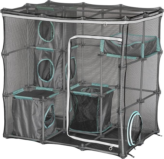 kitty city outdoor catio furniture and play kits for cats, outdoor mega kit kitty city outdoor catio furniture and play kits for cats, outdoor mega kit