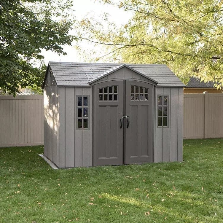 lifetime 10ft x 8ft rough cut outdoor storage shed
