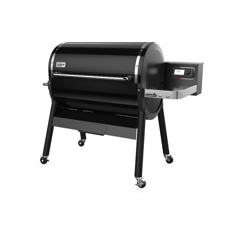 weber smokefire ex6 wood fired pellet grill – black
