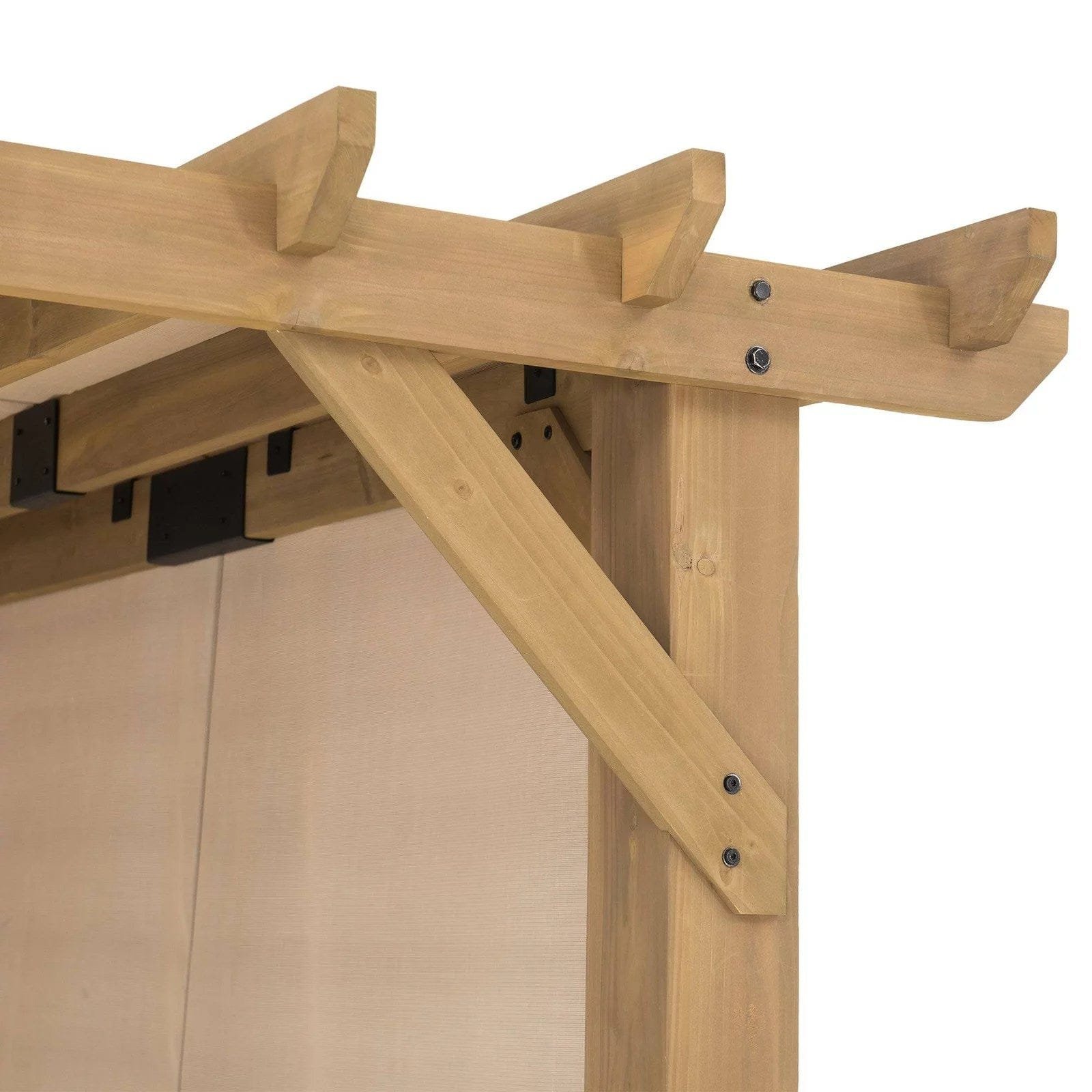 summercove 11 ft. x 10 ft. tan cedar frame wood pergola with adjustable canopy summercove 11 ft. x 10 ft. tan cedar frame wood pergola with adjustable canopy