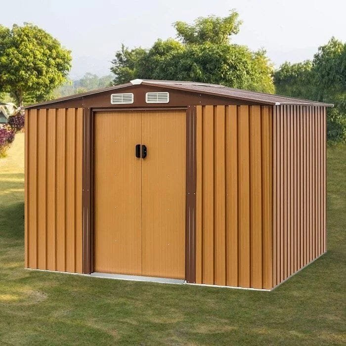 8.3 ft. w x 6 ft. d metal storage shed