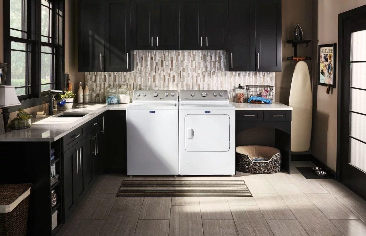 maytag – 3.8 cu. ft. high efficiency top load washer with powerwash agitator – white maytag – 3.8 cu. ft. high efficiency top load washer with powerwash agitator – white