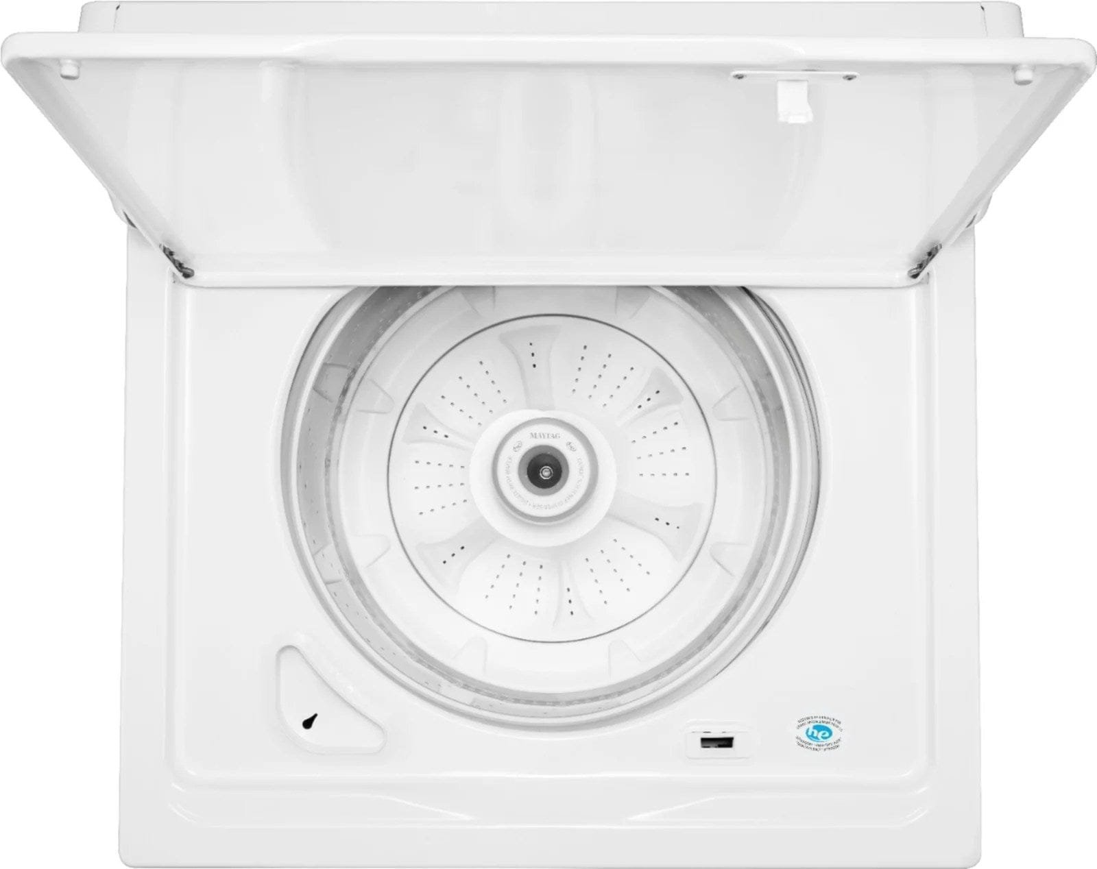 maytag – 3.8 cu. ft. high efficiency top load washer with powerwash agitator – white maytag – 3.8 cu. ft. high efficiency top load washer with powerwash agitator – white