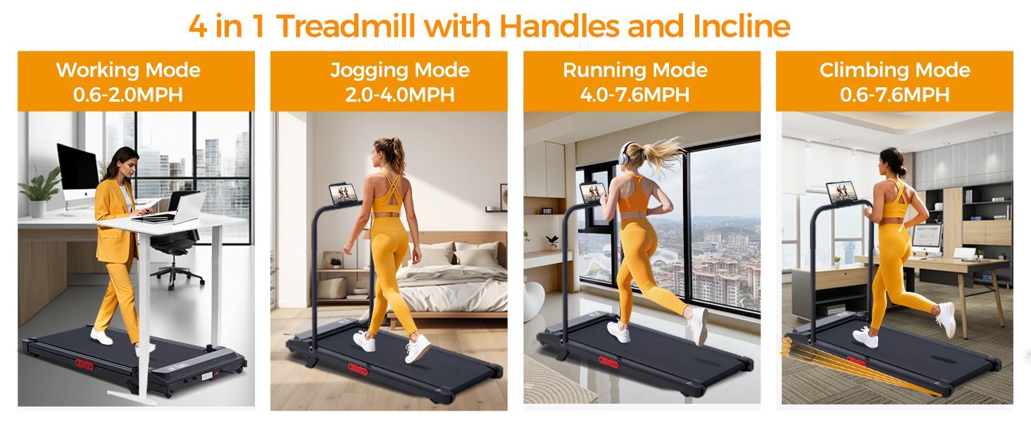 kassadin walking pad with handle bar, 2026 upgrade portable small treadmill with handles for home small, 3.0hp under desk walking pad treadmill with incline, 0.6 7.6mph, 350lbs kassadin walking pad with handle bar, 2026 upgrade portable small treadmill with handles for home small, 3.0hp under desk walking pad treadmill with incline, 0.6 7.6mph, 350lbs