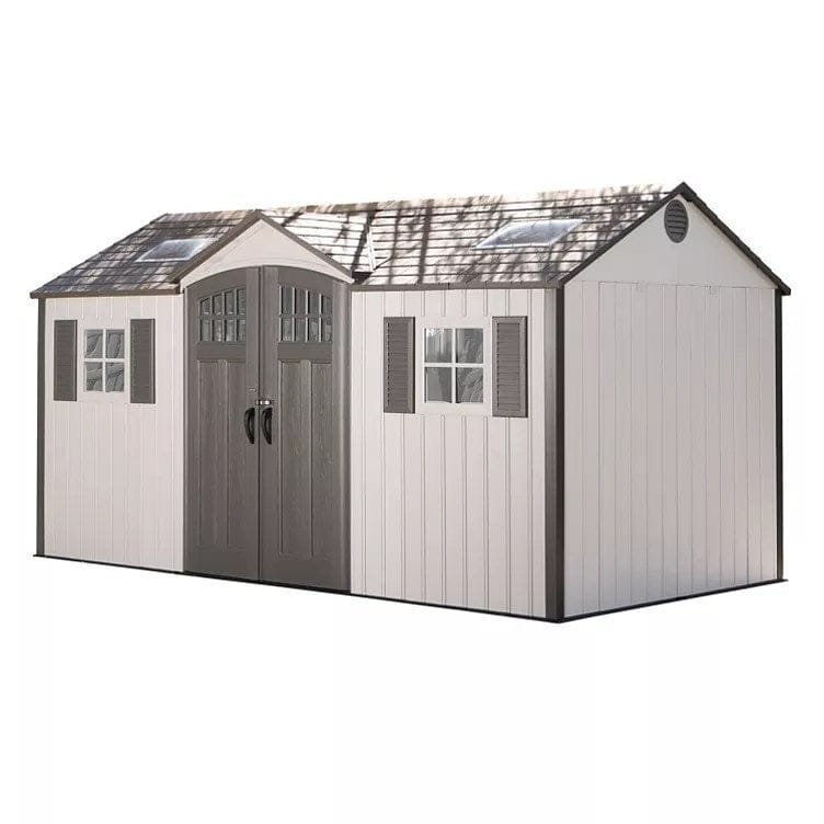 lifetime 15 ft. x 8 ft. outdoor storage sheds