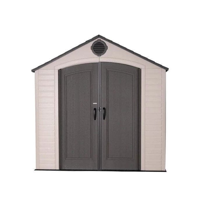 8 ft. w x 10 ft. d plastic storage shed