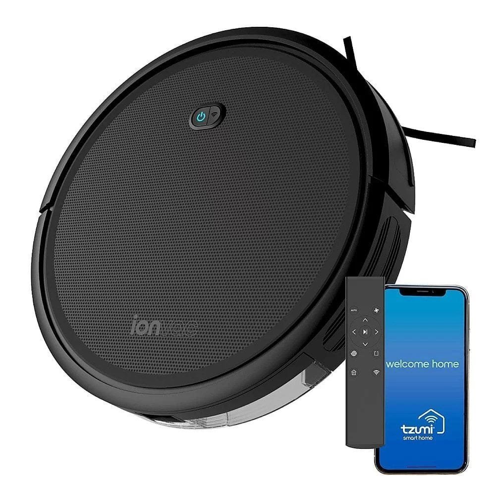 tzumi – ionvac smart clean 2000 robovac – black