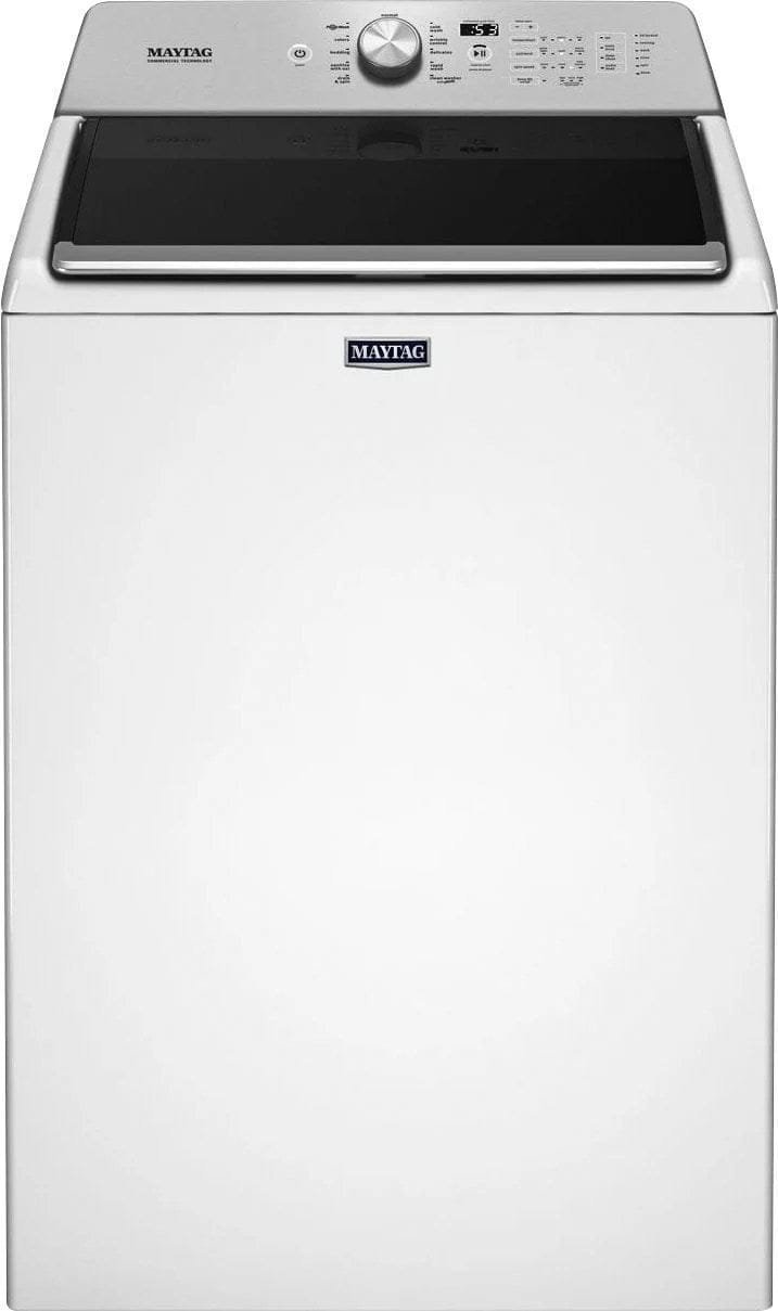 maytag – 4.7 cu. ft. top load washer with dual action powerwash agitator – white maytag – 4.7 cu. ft. top load washer with dual action powerwash agitator – white