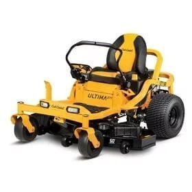 ultima zt1 50 in. fabricated deck 25hp v twin kohler 7000 series engine dual hydro drive gas zero turn riding lawn mower