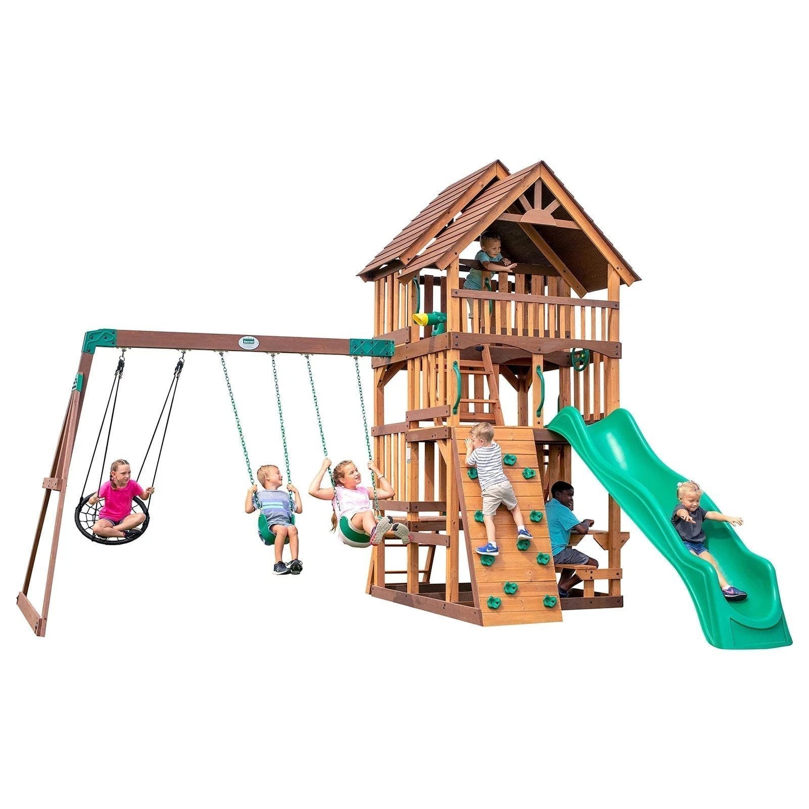 backyard discovery shenandoah wooden swing set