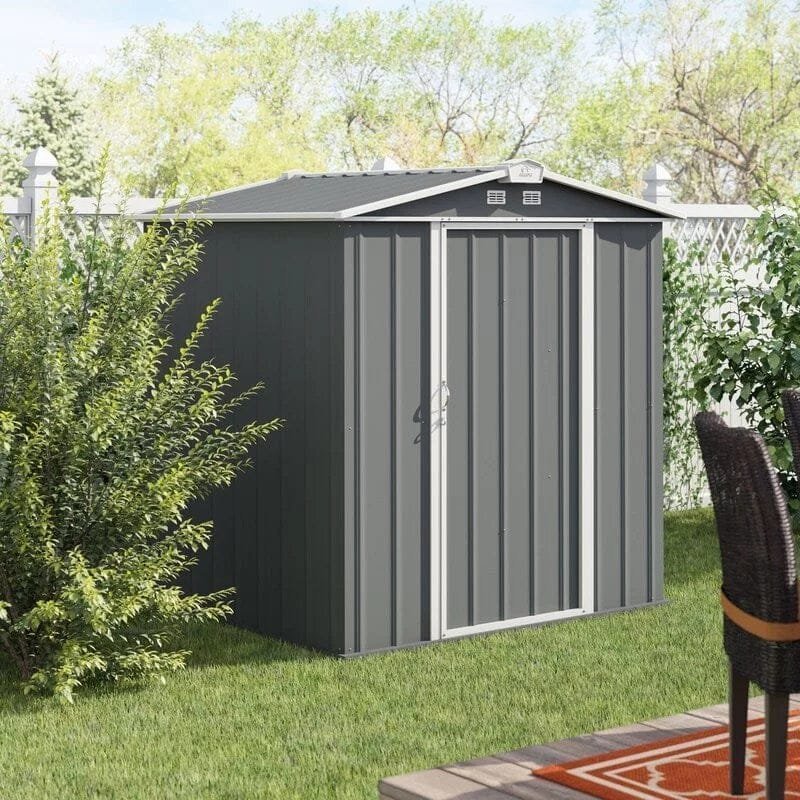 ezee shed 6 ft. w x 5 ft. d metal storage shed