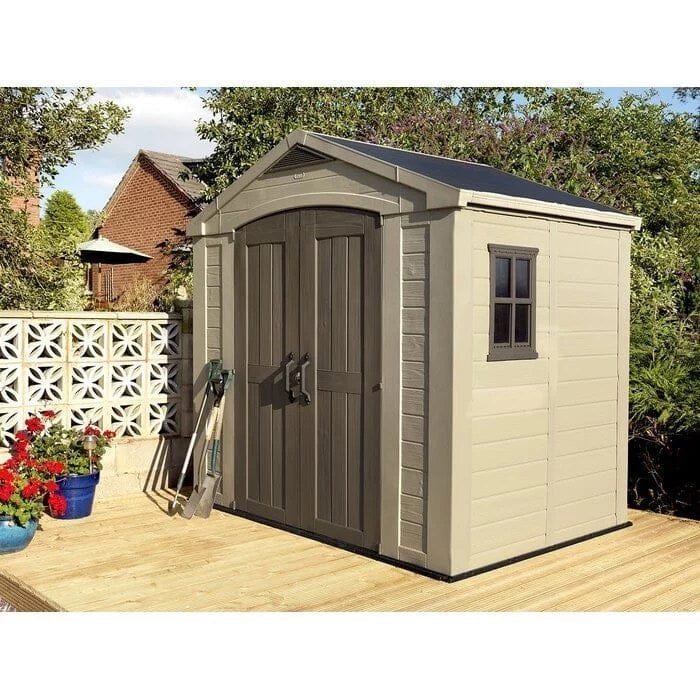 factor 8 ft. w x 6 ft. d plastic storage shed factor 8 ft. w x 6 ft. d plastic storage shed