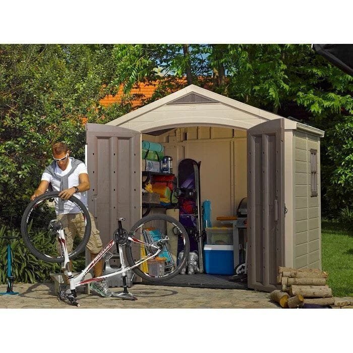 factor 8 ft. w x 6 ft. d plastic storage shed factor 8 ft. w x 6 ft. d plastic storage shed