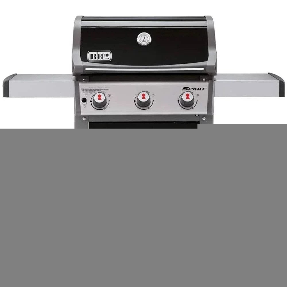 weber 47510001 spirit e 310 3 burner natural gas black bundle with generic grill cover barbecue drip pans set of 3