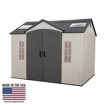 lifetime 10 ft. x 8 ft. outdoor storage shed installation included