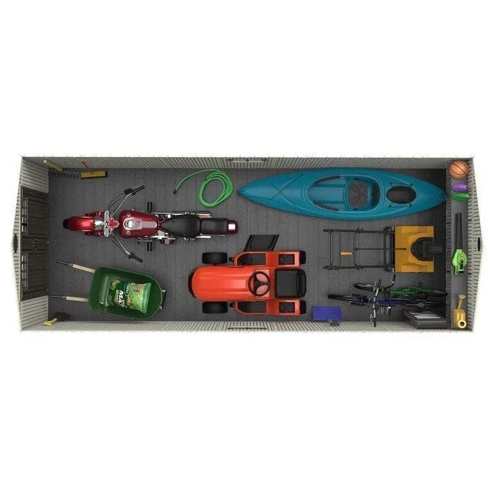 20 ft. w x 8 ft. d plastic storage shed 20 ft. w x 8 ft. d plastic storage shed