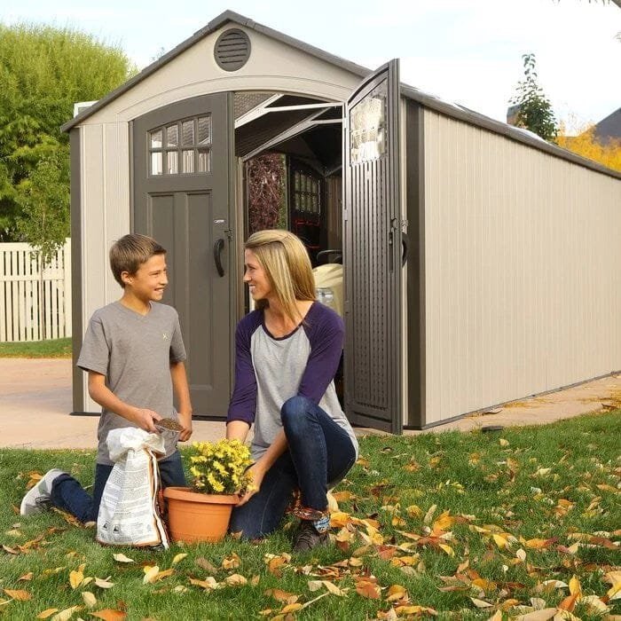 20 ft. w x 8 ft. d plastic storage shed 20 ft. w x 8 ft. d plastic storage shed