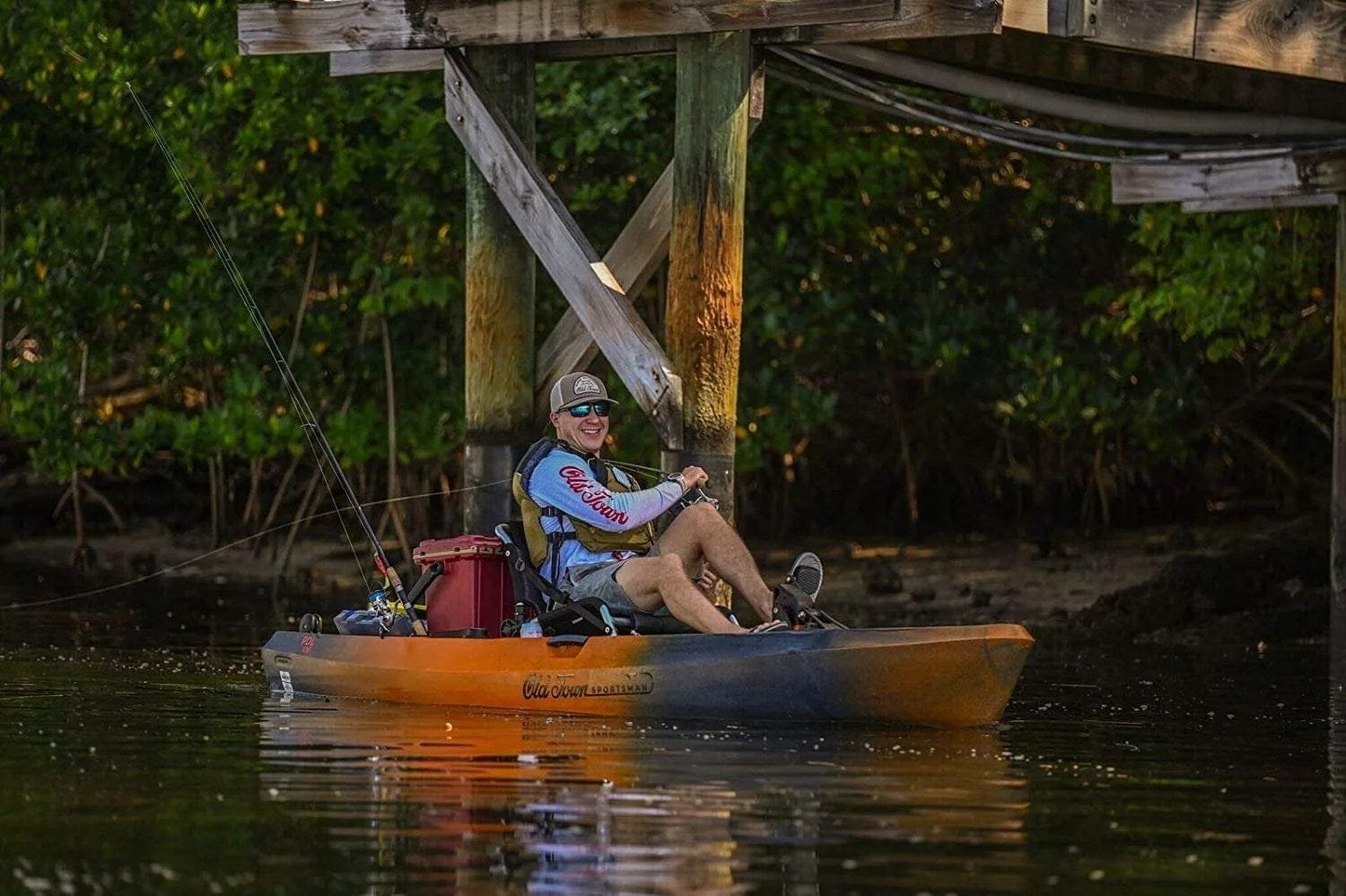 old town sportsman pdl 106 pedal fishing kayak old town sportsman pdl 106 pedal fishing kayak