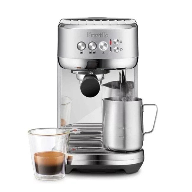 breville the bambino plus espresso machine, stainless steel bes500