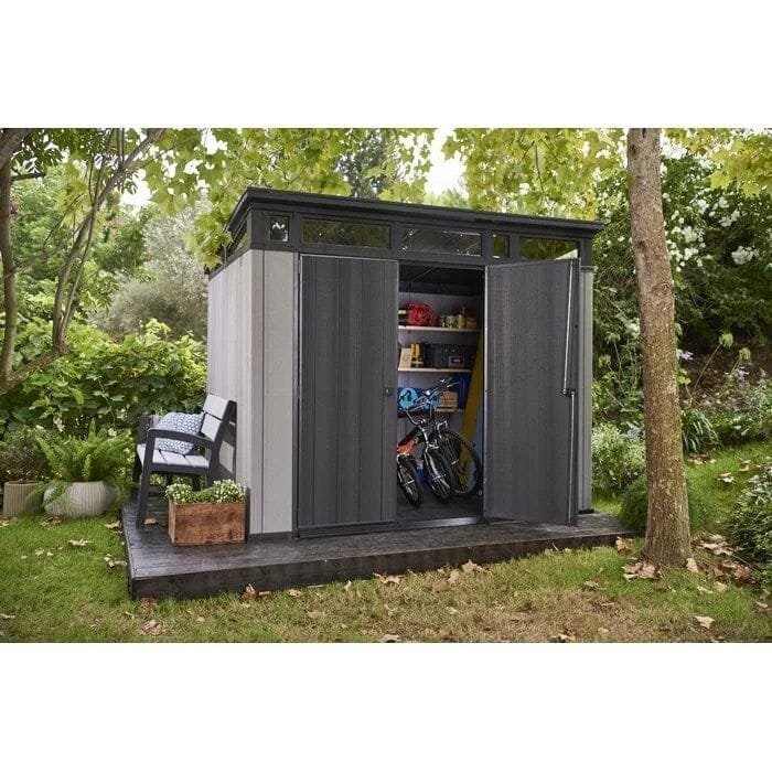 artisan 9 ft. w x 7.5 ft. d plastic storage shed artisan 9 ft. w x 7.5 ft. d plastic storage shed