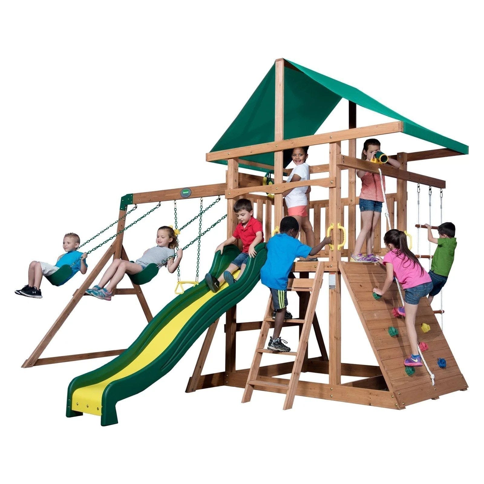 backyard discovery mount mckinley all cedar wood swing set backyard discovery mount mckinley all cedar wood swing set