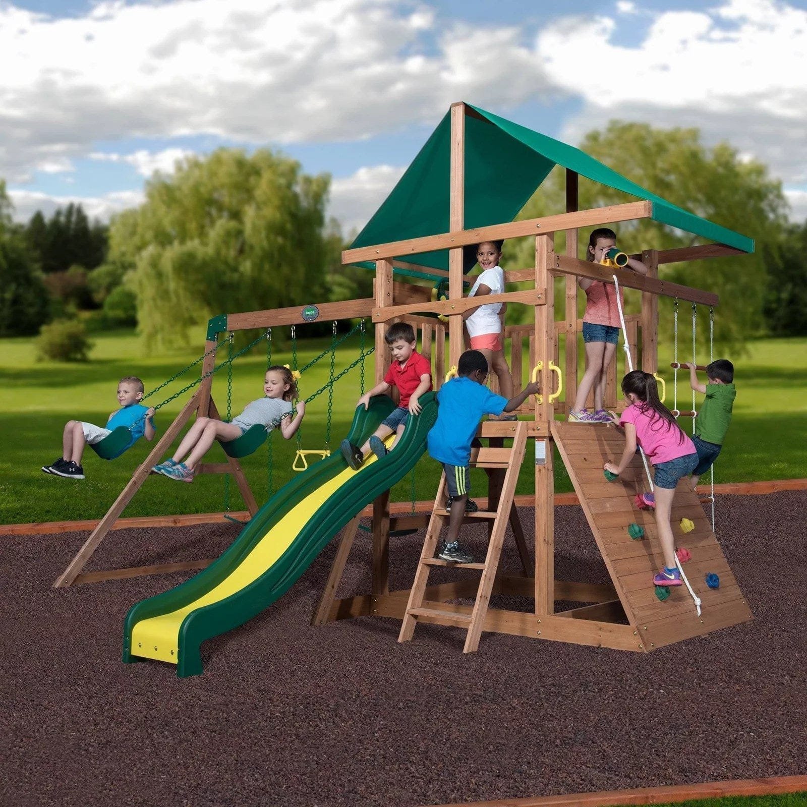 backyard discovery mount mckinley all cedar wood swing set backyard discovery mount mckinley all cedar wood swing set