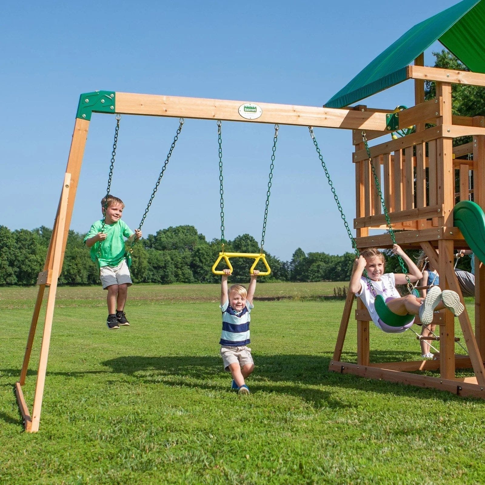 backyard discovery mount mckinley all cedar wood swing set backyard discovery mount mckinley all cedar wood swing set