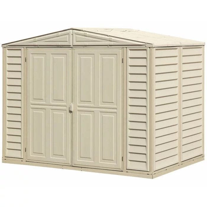 duramate 8 ft. w x 6 ft. d plastic storage shed