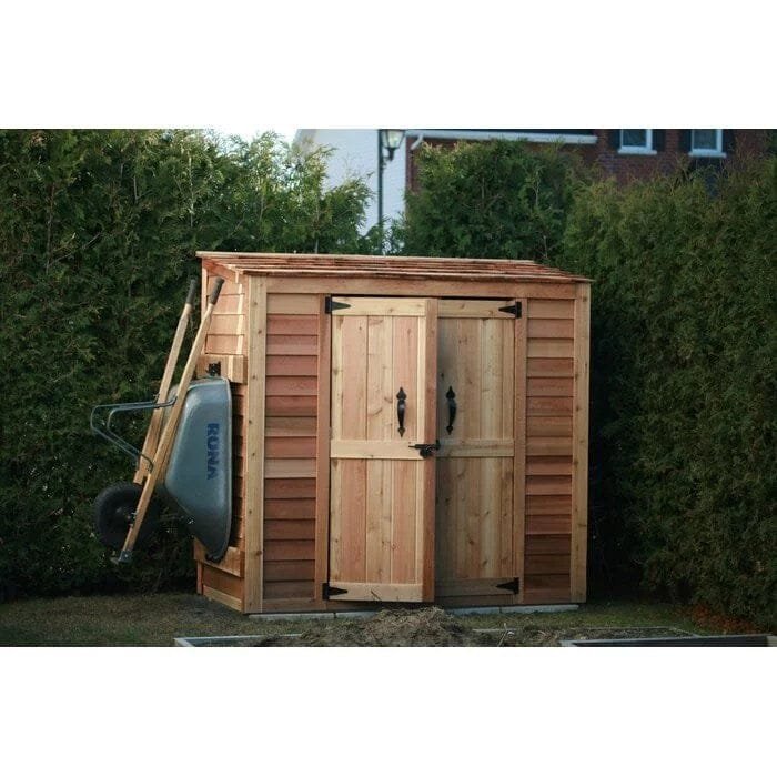 6 ft. w x 3 ft. d grand garden chalet cedar wood tool shed 6 ft. w x 3 ft. d grand garden chalet cedar wood tool shed
