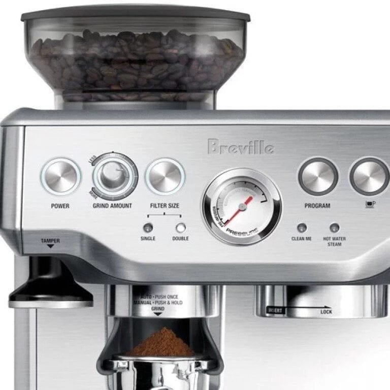 the barista express™ coffee & espresso maker bes870xl, brushed stainless steel the barista express™ coffee & espresso maker bes870xl, brushed stainless steel